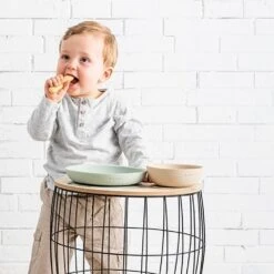 NATTOU Coffret Repas Silicone Lapidou Vert Et Beige -NATTOU Boutique jo056176780 2