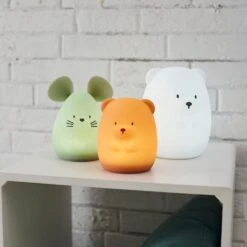 NATTOU Veilleuse Médium Souris Verte 12cm  Silicone -NATTOU Boutique jo060476650 5