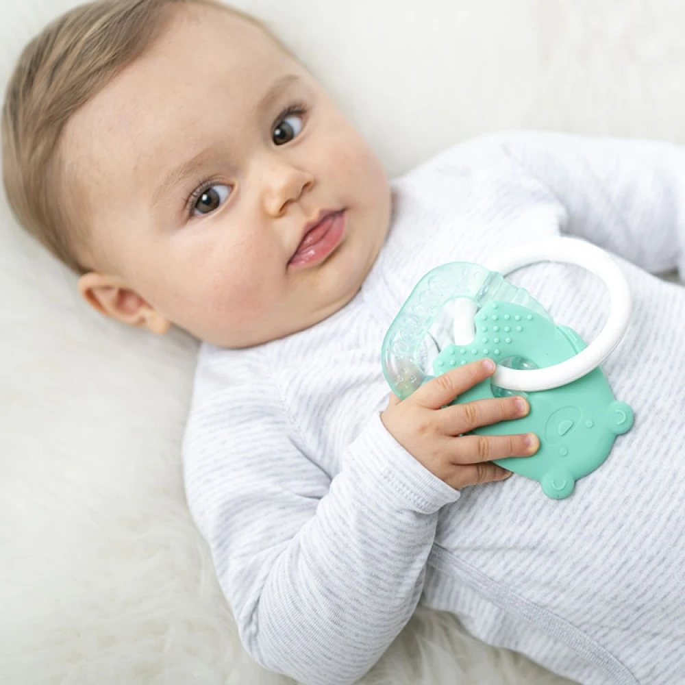 NATTOU Anneau De Dentition Réfrigérant Ours Vert 2 NATTOU Anneau De Dentition Réfrigérant Ours Vert – Image 2