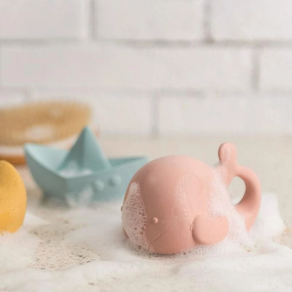 NATTOU Baleine Caoutchouc Rose 2 NATTOU Baleine Caoutchouc Rose â Image 2