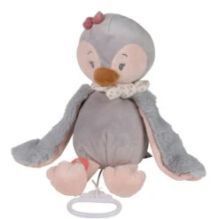 NATTOU Peluche Bébé Musicale Sasha Pingouin
