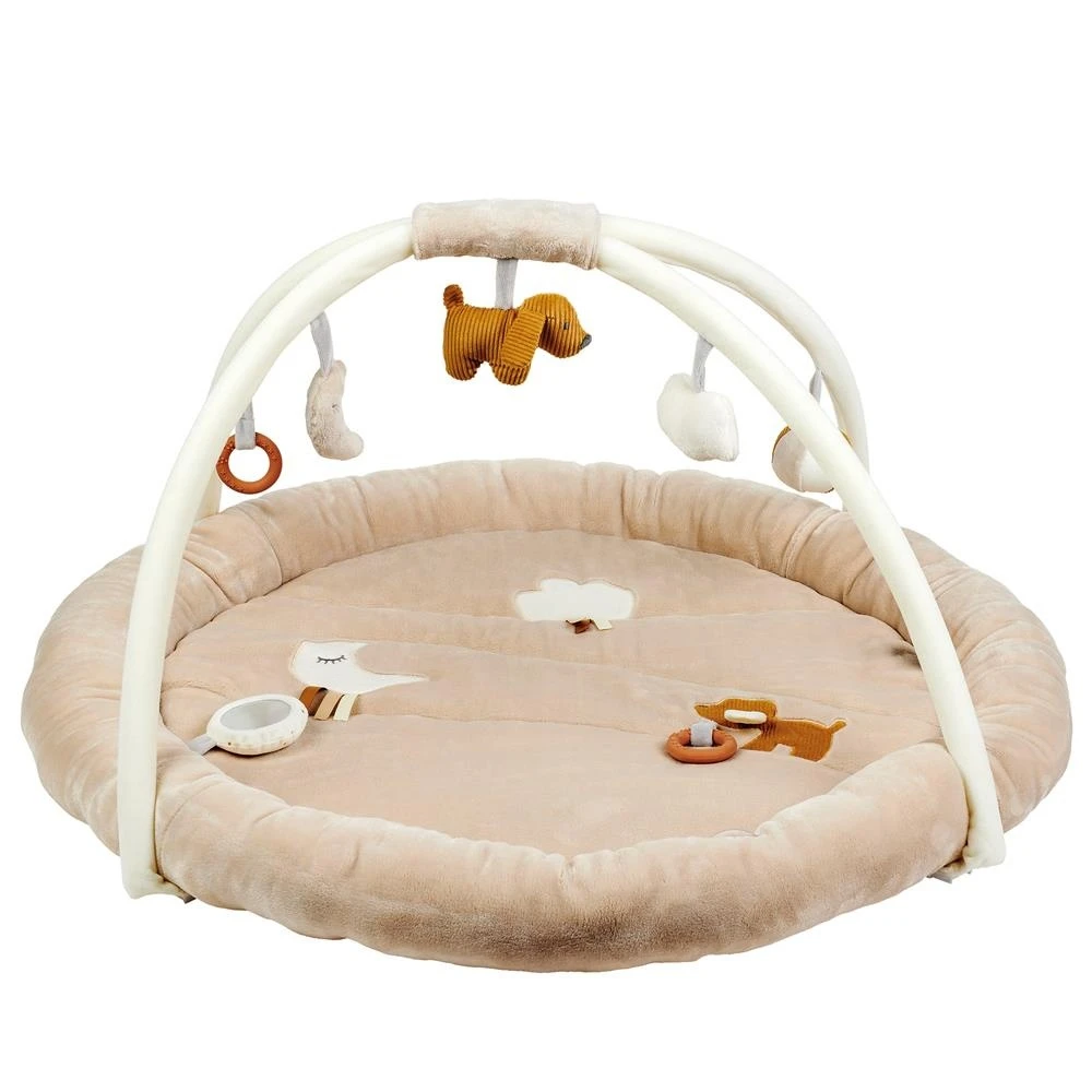 NATTOU Tapis D'éveil Pouf Avec Arches Charlie 1 NATTOU Tapis D'éveil Pouf Avec Arches Charlie