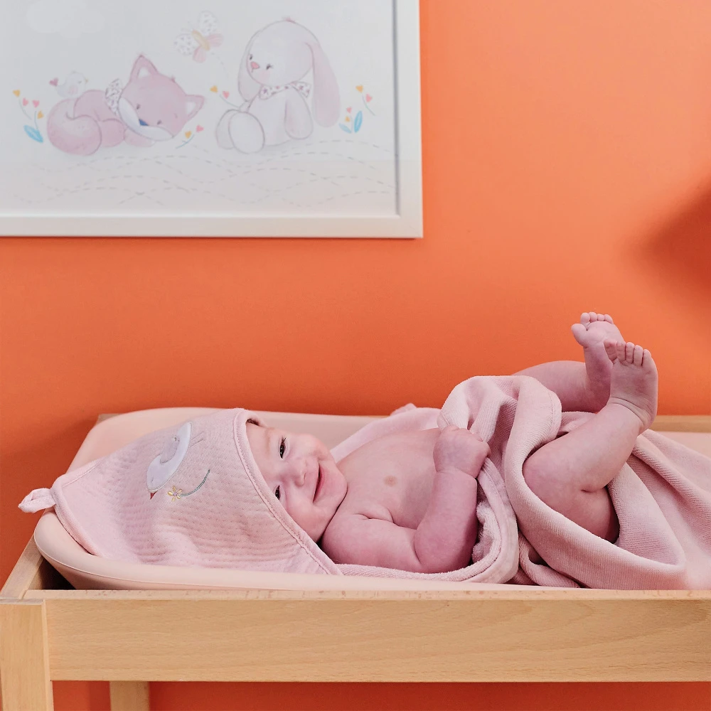 NATTOU Cape De Bain Et Gant De Toilette Alice Et Pomme 2 NATTOU Cape De Bain Et Gant De Toilette Alice Et Pomme â Image 2